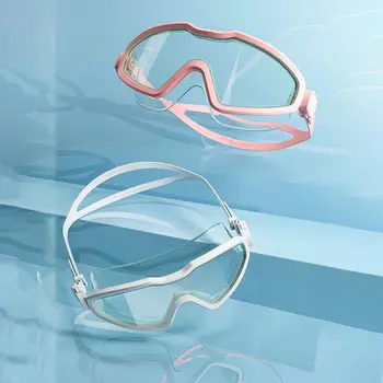 Elektroliz yüzücü gözlükleri Su Geçirmez HD Elektroliz Gözlük Kulak Tıkacı ile Geniş Görüş dalış gözlükleri Yetişkin / Çocuklar