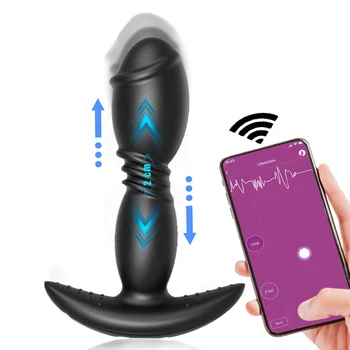 Erkek Masturbator Vibratörler Anal Seks Oyuncakları Erkekler İçin prostat masaj aleti Sokmak Butt Plug Vibratör Erkekler İçin Yapay Penis Seks Oyuncakları Eşcinsel Kadın