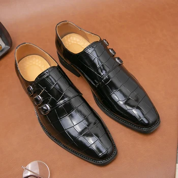 Erkek moda rahat deri ayakkabı erkek günlük iş rahat ayakkabılar resmi erkek elbise ayakkabı büyük boy 38-46