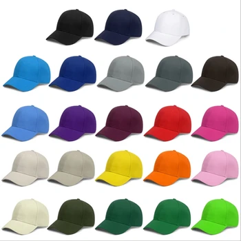 Erkekler Kadınlar Çoklu Renk beyzbol şapkası Doruğa Kap Düz Renk Ayarlanabilir Unisex Yaz Baba Şapka Toptan Şapkalar Şapkalar Erkekler için 골프모자