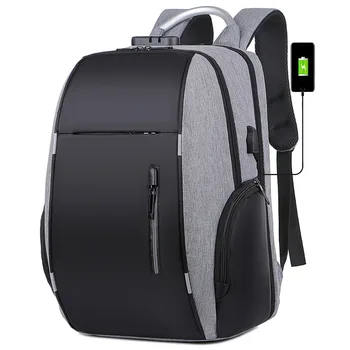 Erkekler Sırt Çantaları Anti-Hırsızlık USB Şarj seyahat sırt çantası 15.6 İnç Laptop Sırt Çantaları Erkek Su Geçirmez Açık Spor Okul Çantaları