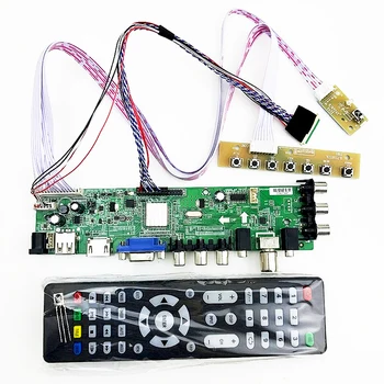 Evrensel tv kurulu DVB - C DVB-T2 DVB-T Evrensel LCD TV Denetleyici sürücü panosu YÜKSELTME 3463A Rus USB oyun LUA63A82