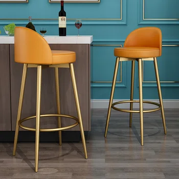 Eğlence Sayacı yüksek bar sandalyesi s İskandinav Tasarım Makyaj Lüks Ofis bar sandalyesi Taht Modern Yemek Bar taburesi Mobilya XY50BC