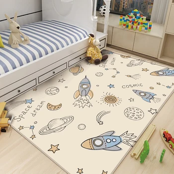 Eğlenceli Hayvan Desen Anti Kayma çocuk yatak odası halısı Estetik Odası Dekorasyon Halı Oturma Odası Paspaslar Bebek Oyun