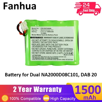 Fanhua Pil Çift NA2000D08C101 DAB 20 8.4 V 1500mAh NiMH Ultra Yüksek Kapasiteli şarj edilebilir pil İle Uyumlu