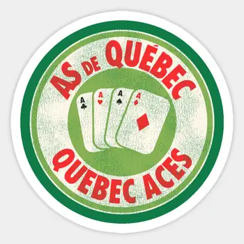 Feshedilmiş Olarak De Quebec As Hokey Takımı Sticker Dizüstü Dekor Yatak Odası Araba Sevimli Karikatür Sanat Moda Kamu Bavul