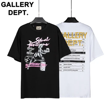 GALERİ BÖLÜMÜ Yeni 2023 Mektup Graffiti Baskı Kadın Moda Orijinal T Shirt Erkek Üstleri Yaz Kısa Kollu Pamuklu Tişört