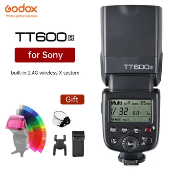 GODOX TT600S GN60 flaş ışığı Master Slave Speedlite 2.4 G kablosuz X sistemi Sony DSLR kamera için A7S A7 A7R II A7MII A6000 A6300