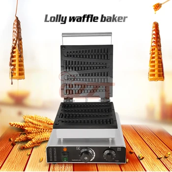 GZZT 1750 W Elektrikli Waffle Gözleme Makinesi yapışmaz waffle Makinesi Lolly Waffle Makinesi Noel Ağacı Şekli Waffle makinesi 110 V 220 V
