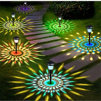 Güneş dış mekan ışıkları Yeni Bahçe Lambaları Enerjili Su Geçirmez Peyzaj Yolu Yard Arka Bahçe Çim Veranda Dekoratif LED Aydınlatma