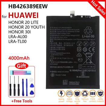 HB426389EEW Yedek Pil İçin Huawei Onur 20 Lite Onur 20 Gençlik LRA-AL00 Onur 30i Telefonu 4000mAh Son Bateria + Araçları