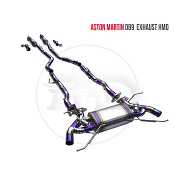 HMD Titanyum Alaşımlı Egzoz Sistemi Manifoldu İniş Borusu için Uygundur Aston Martin DB9 Otomatik Modifikasyon Vana Susturucu