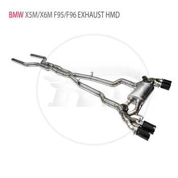 HMD Titanyum Egzoz Sistemi Performansı BMW X5M X6M F95 F96 4.4 T 2019+ Vana Susturucu M Stil İpuçları