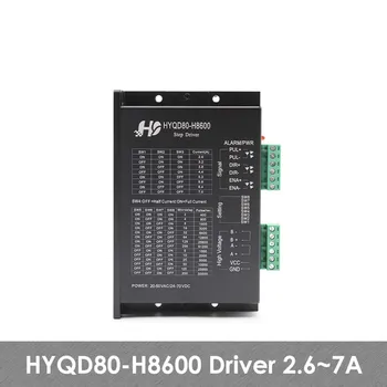 HYQD80-H8600 Step motor Sürücü 2.6-7.0 A 20-50vac/24-70vDC için Nema23 / 34 motor Dijital step sürücü