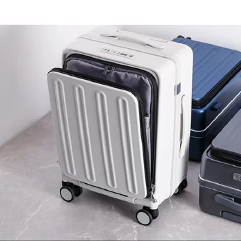 Haddeleme Bagaj Tekerlekler ile Bagaj taşımak Lüks Seyahat Arabası Yatılı İş Bavul Dilsiz Fren Şifre Arabası