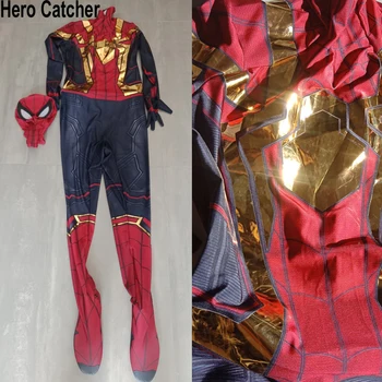 Hero Catcher Hiçbir Şekilde Ev kostüm Yeni Teknoloji En Kaliteli yeni örümcek cosplay takım Elbise