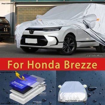Honda Brezze için Açık Koruma Tam Araba Kapakları Kar Örtüsü Güneşlik Su Geçirmez Toz Geçirmez Dış Araba aksesuarları