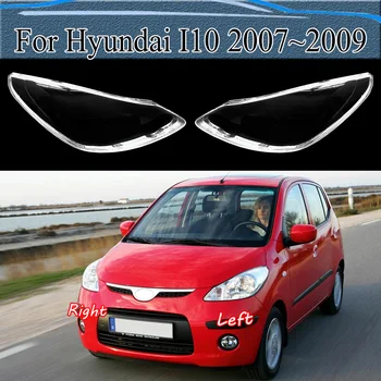 Hyundai için İ10 2007 ~ 2009 Far Şeffaf Kapak Lamba Gölge Far Kabuk Lens Pleksiglas Yerine Orijinal Abajur