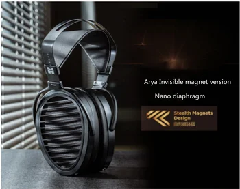 Hıfıman Arya Görünmez mıknatıs versiyonu Aşırı Kulak Düzlemsel Manyetik Audiophile Hifi Ayarlanabilir Kulaklık