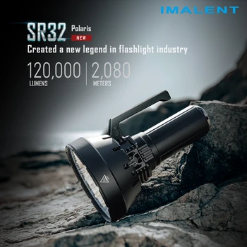 IMALENT SR32 Kafa 32 Cree XHP50.3 Yüksek Parlaklıklı LED'li 120.000 Lümen Yüksek Güçlü Meşale