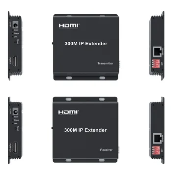 IP/TCP Üzerinden HDMI IP Genişletici 300M Tek Cat5e / 6 Full HD 1080P@60Hz Video Genişletilmiş