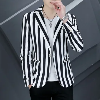 Ilkbahar Ve Sonbahar Takım Elbise Ceket erkek Slim fit Kore Moda Yakışıklı Dikiş Küçük Takım Elbise Kişiselleştirilmiş Giyim genç ceketi
