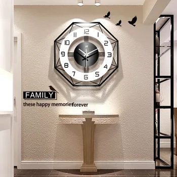 Iskandinav Basit duvar saat ev dekoru Saat Moda Yaratıcı Saat Oturma Odası Dekorasyon