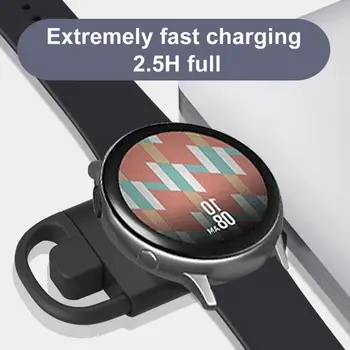 Izle Kablosuz Şarj Cihazı Usb Tip-c Manyetik şarj standı için Uyumlu Samsung Watch4 Active3 Watch2 Evrensel