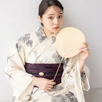 Japon Kimono Yukata kadın Geleneksel Resmi Tarzı Çekim Seyahat Havai Fişek Kongre Giyim Pamuk Ve Keten Kumaşlar