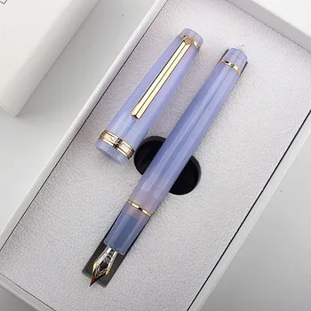 Jinhao 82 Akrilik Dolma Kalem Altın klip F 0.5 mm hazretleri okul ofis Malzemeleri iş yazma mürekkep kalemler