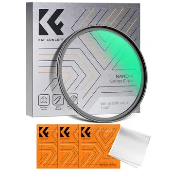 K & F Konsept 82mm Nano-K Serisi Beyaz Sis Filtresi Sinematik Efekt Filtresi 18 Kat Kaplamalı Portre ve Manzara Fotoğrafçılığı