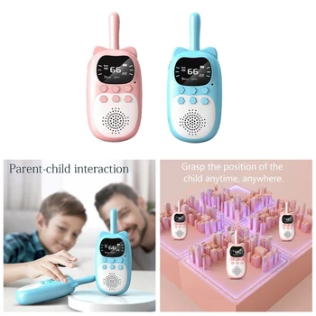 K0AC Çocuk telsiz Kablosuz 3KM Çağrı USB Şarj Açık Ebeveyn-çocuk İnteraktif Oyuncaklar Net Ses Uzun Dayanıklılık