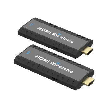 Kablosuz HDMI Verici, 50 m Aralığı, 1080 P, 1 Verici 2 Alıcıları, Ekran Yansıtma için Bilgisayar, Laptop, Mini Boyutu