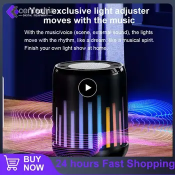 Kablosuz Rgb ışık Mini ses Mini taşınabilir Subwoofer hoparlör renkli müzik kutusu İphone hoparlör Stereo 3d Surround