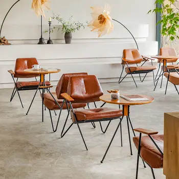 Kahve Dükkanı Deri Müzakere Sandalyeler Lüks Yemek Sandalyesi Ve Masa Eğlence Arkalığı Kanepe Bar Açık Restoran İş Tabureleri