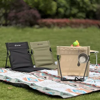 Kamp Arkalığı Yastık Alüminyum Alaşım Katlanır plaj sandalyesi Seyahat Parkı Çim Piknik Sandalye Taşınabilir Açık Arka koltuk minderi