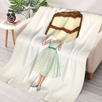 Kek toplu iğne-Up Choolate Atmak Battaniye 3D baskılı kanepe yatak odası dekoratif battaniye çocuk yetişkin noel hediyesi