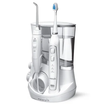 Komple Bakım 5.0 Diş duşu + Sonik Elektrikli Diş Fırçası, Beyaz Oral Irrigator