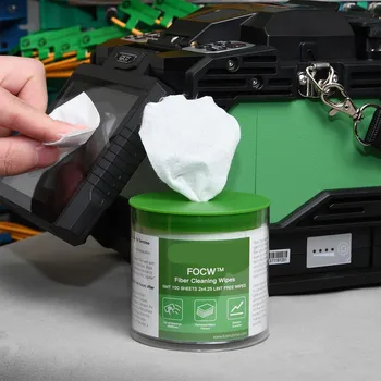 Komshine ODAK Fiber Optik Temizleme Kağıdı Tüy Bırakmayan Tozsuz Mendil Kağıt Üzerinde 600 + Temiz Kez bağlayıcısız elyaf Temizleme Araçları
