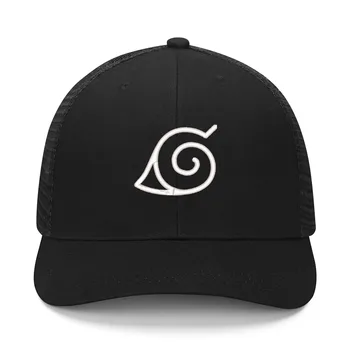Konoha Köy Yaprak Logosu Nakış Şapka Mens Womens Spor Beyzbol şapkaları Hip Hop file şapka Yaz Custom Made Kapaklar