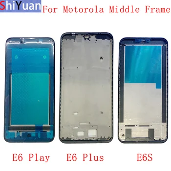 Konut Orta Çerçeve LCD Çerçeve Plaka Paneli Şasi Motorola Moto E6 Oyun E6 Artı E6S 2020 Telefon Metal Onarım Parçaları