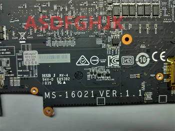 Kullanılan MSI GS65 GS65VR MS-16Q2 laptop anakart MS-16Q21 anakart SR3YY ı7 8750H CPU GTX1060 GPU 6GB test 100%