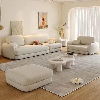 Küçük Kumaş Kanepe Modern Salon Tasarımcı 2 Kişilik İtalyan Salon oturma odası kanepeleri Mobilya Zemin Divano Soggiorno Odası Dekor