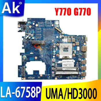 LA - 6758P Anakart REV 1.0 İçin Lenovo IdeaPad Y770 G770 17 