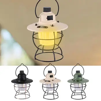 LED kamp fenerler pilli LED lamba su geçirmez çadır ışığı 3 ışık modu ile USB taşınabilir lamba ve telefon Şarj Cihazı