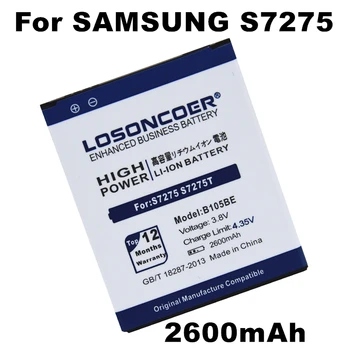 LOSONCOER 2600mAh B105BE B105BU Pil Samsung Galaxy Ace 3 LTE İçin S7275 T399 Pil + Hediye araçları + çıkartmalar