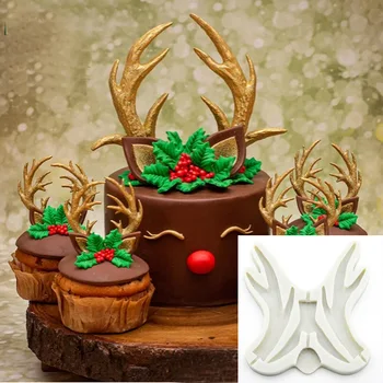 Luyou 1 adet Sika geyik dantel silikon kalıp kek kalıpları kek dekorasyon araçları fondan çikolata gumpaste kalıp FM1911