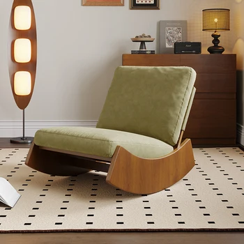 Lüks Oturma Odası Sandalyeleri Sallanan Mobil Okuma Azy Tasarımcı Sandalyeler Yatak Odası Modern Meubles De Chambre Bahçe mobilya takımları