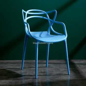 Lüks Tasarımcı Ergonomik Açık Ergonomik İskandinav yemek sandalyeleri Modern Muebles Para El Hogar Salonu Salon dış mekan mobilyaları