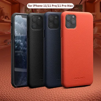 Lüks İlk Katman İnek Derisi Hakiki Deri Litchi Desen Cep Telefonu Kılıfı Fhx-22K iPhone 12 13Pro 14Pro MAX case arka